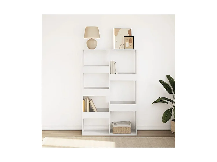 Bibliothèque blanc 100x33x155,5 bois d'ingénierie