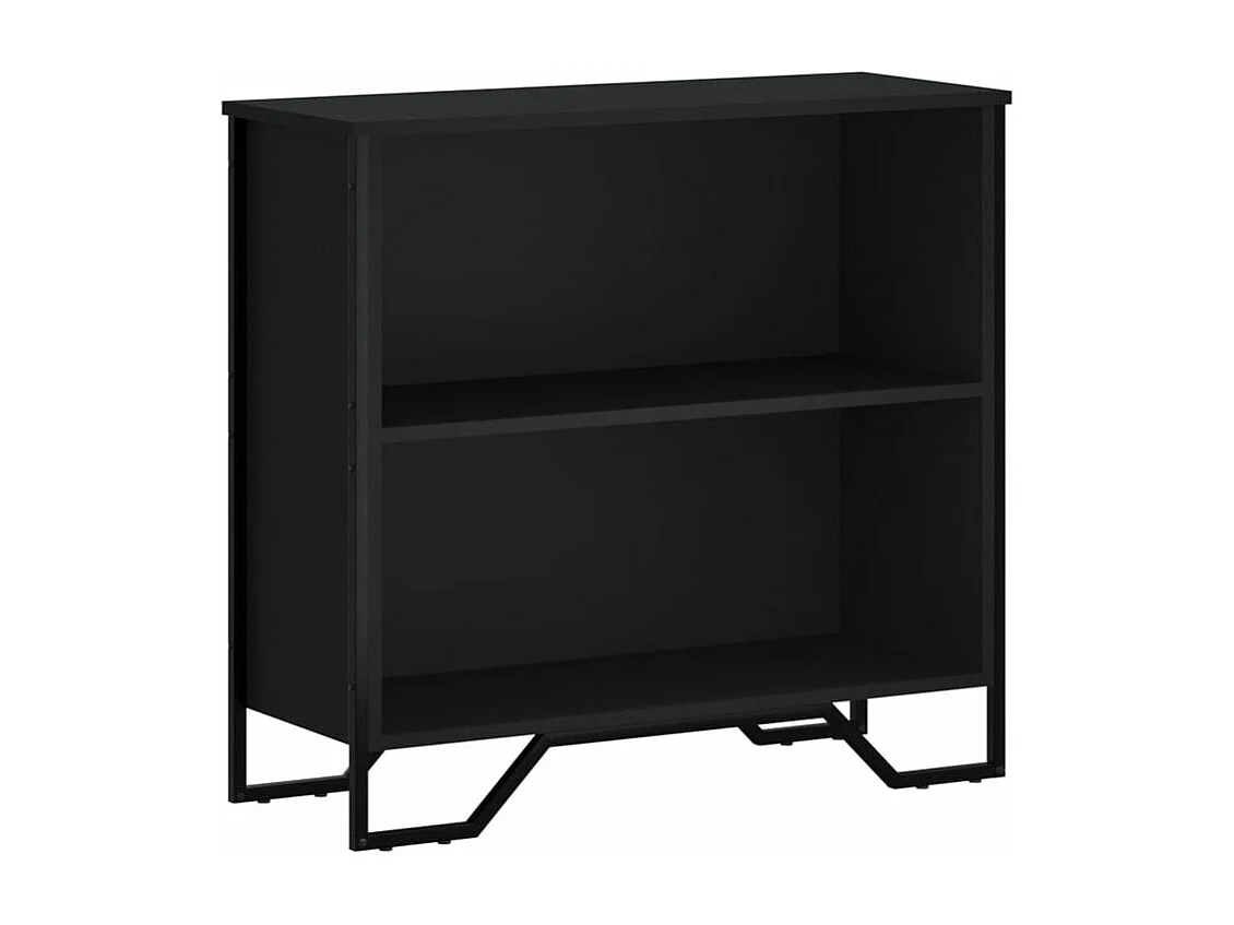 Bibliothèque noir 80x31x74,5 bois d'ingénierie