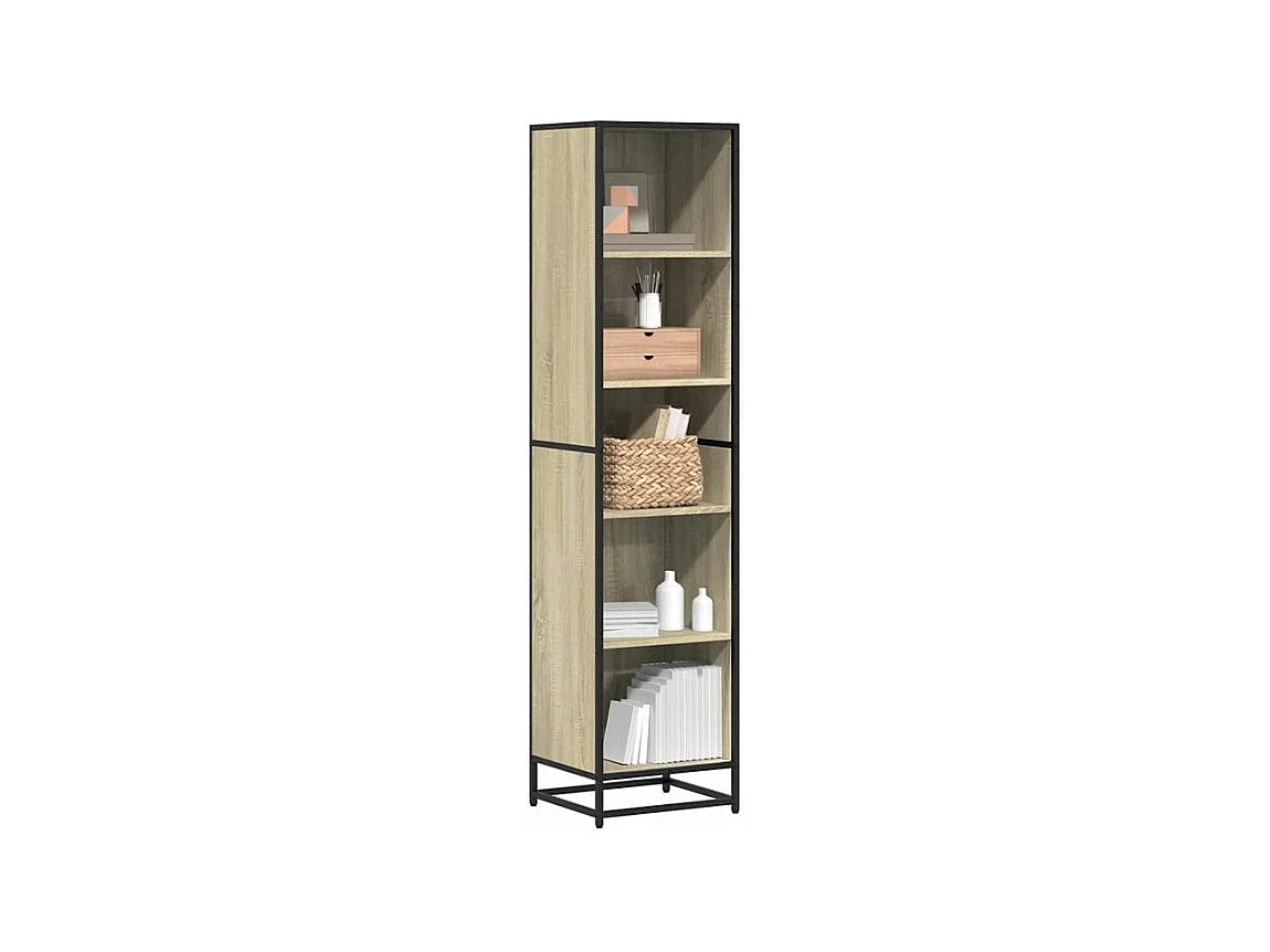 Bibliothèque chêne sonoma 40x35x170,5 bois d'ingénierie
