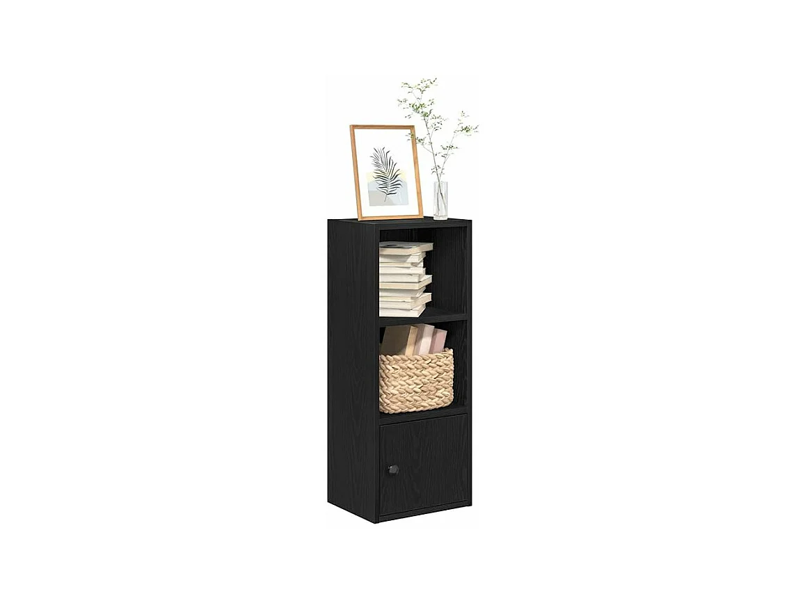 Bibliothèque chêne noir 31x24x77 bois d'ingénierie