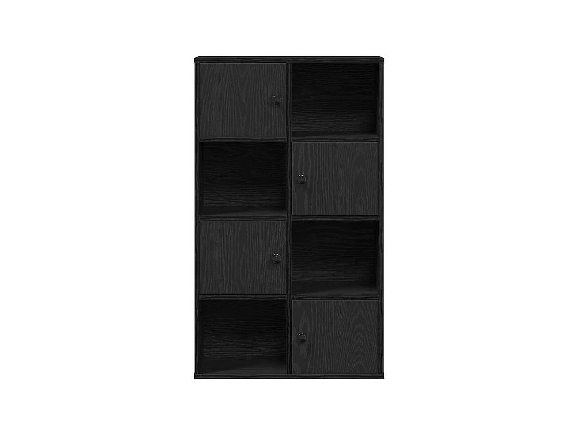 Bibliothèque chêne noir 60x24x101,5 bois d'ingénierie