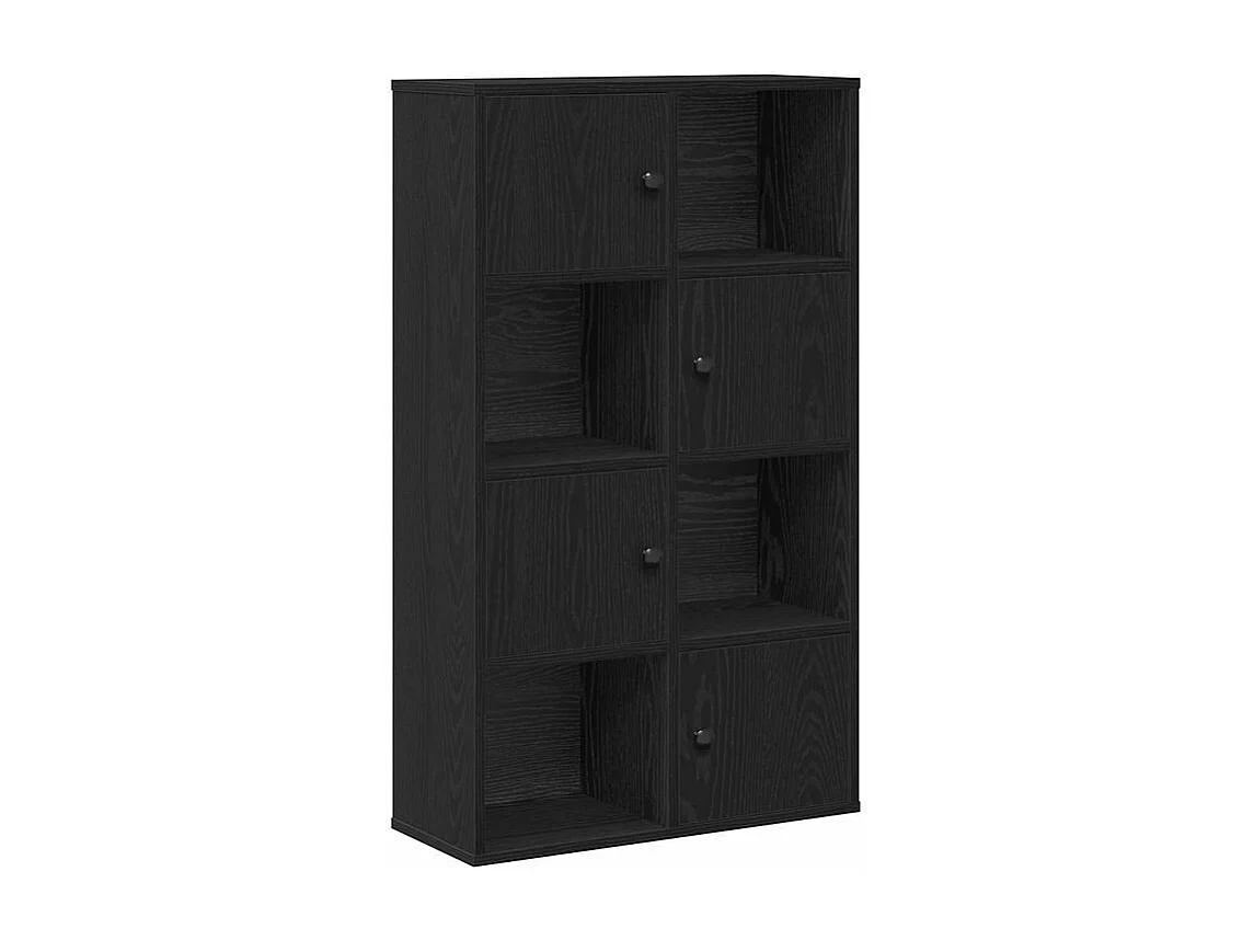 Bibliothèque chêne noir 60x24x101,5 bois d'ingénierie