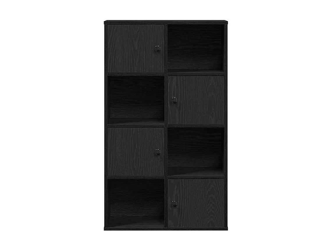 Bibliothèque chêne noir 60x24x101,5 bois d'ingénierie