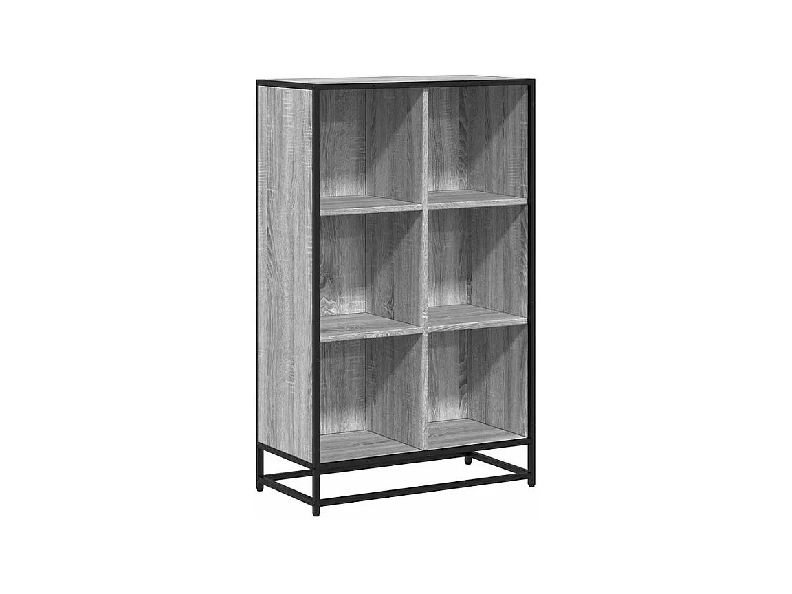Bibliothèque sonoma gris 65,5x33x107,5 bois d'ingénierie