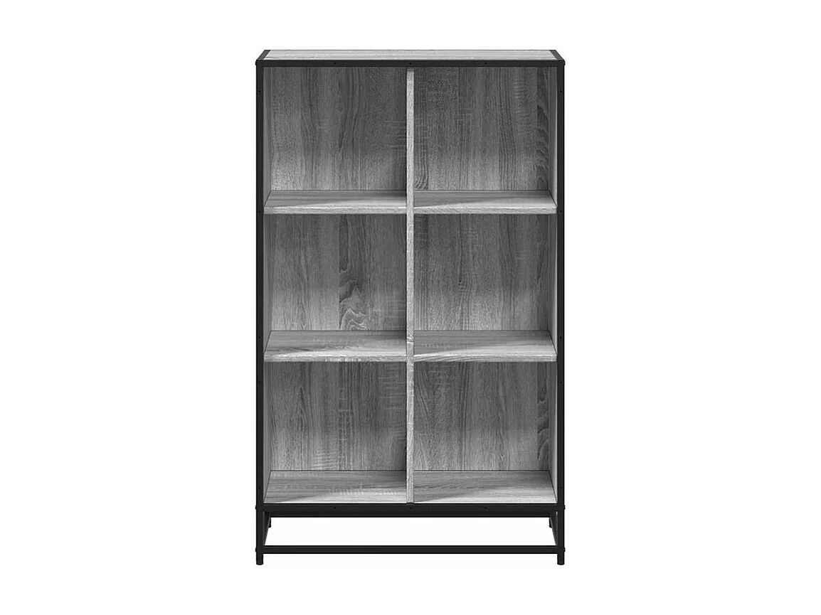 Bibliothèque sonoma gris 65,5x33x107,5 bois d'ingénierie