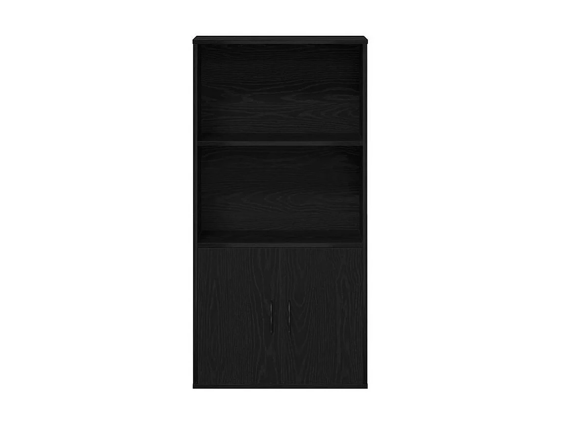 Bibliothèque chêne noir 60x24x120 bois d'ingénierie