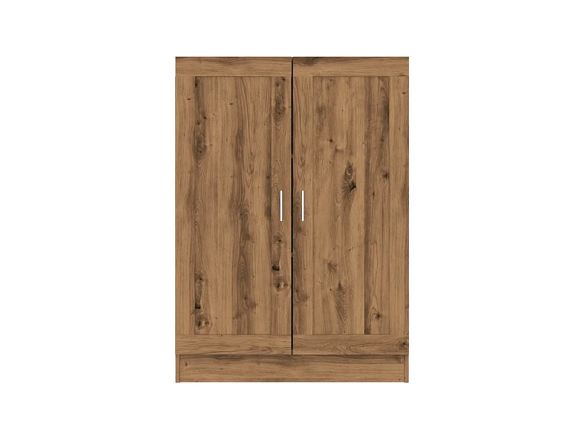 Bibliothèque chêne artisanal 82,5x30,5x115 bois d'ingénierie