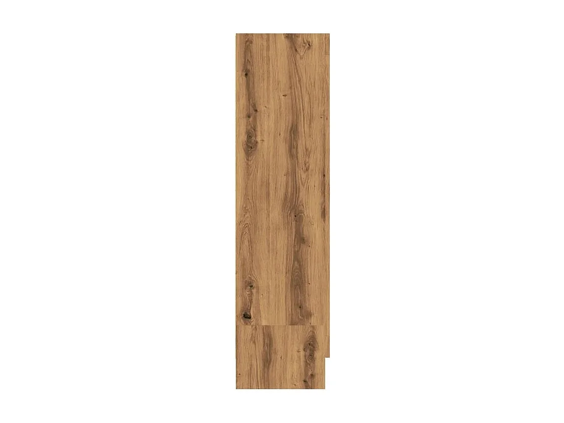 Bibliothèque chêne artisanal 82,5x30,5x115 bois d'ingénierie