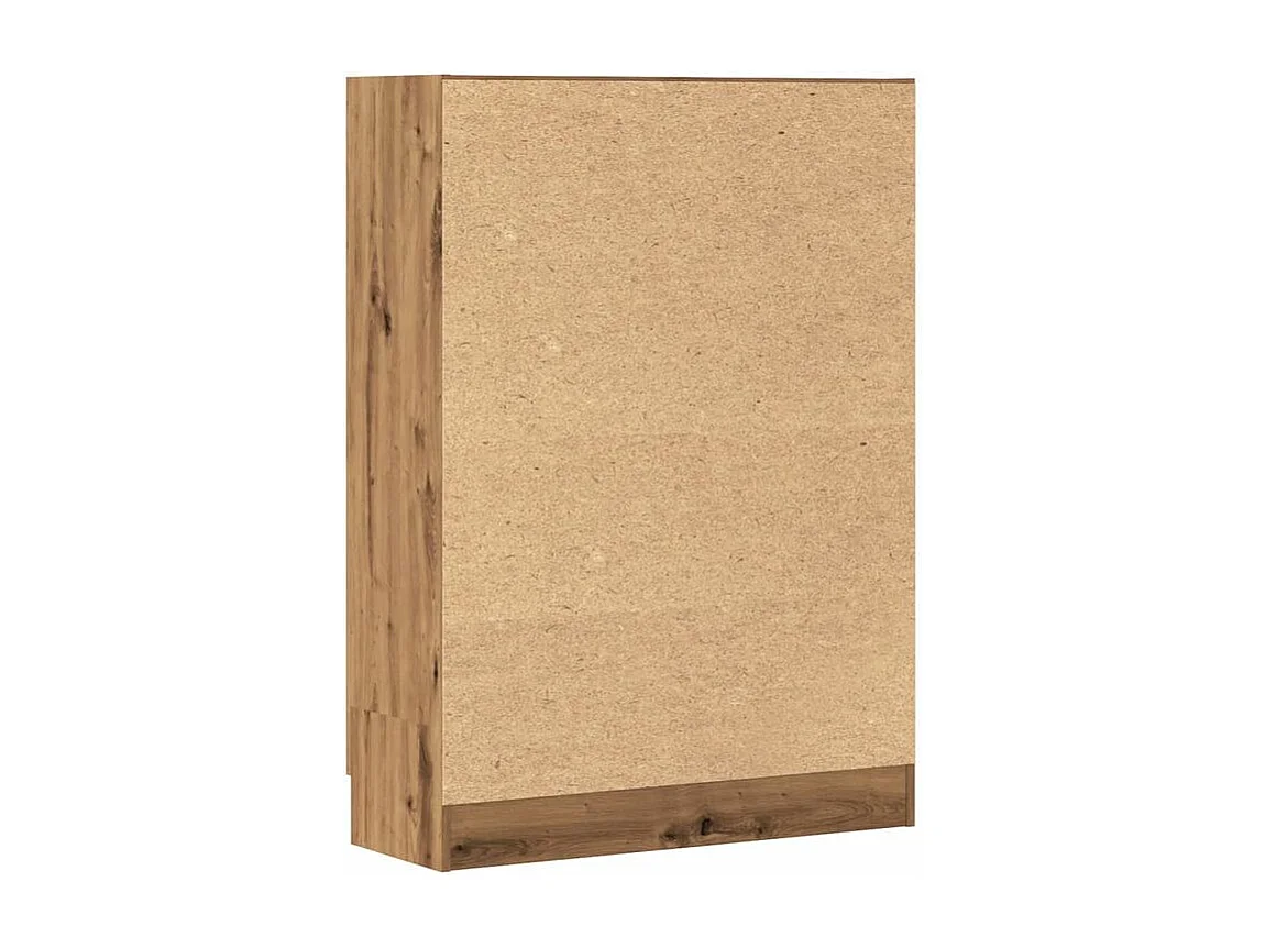 Bibliothèque chêne artisanal 82,5x30,5x115 bois d'ingénierie