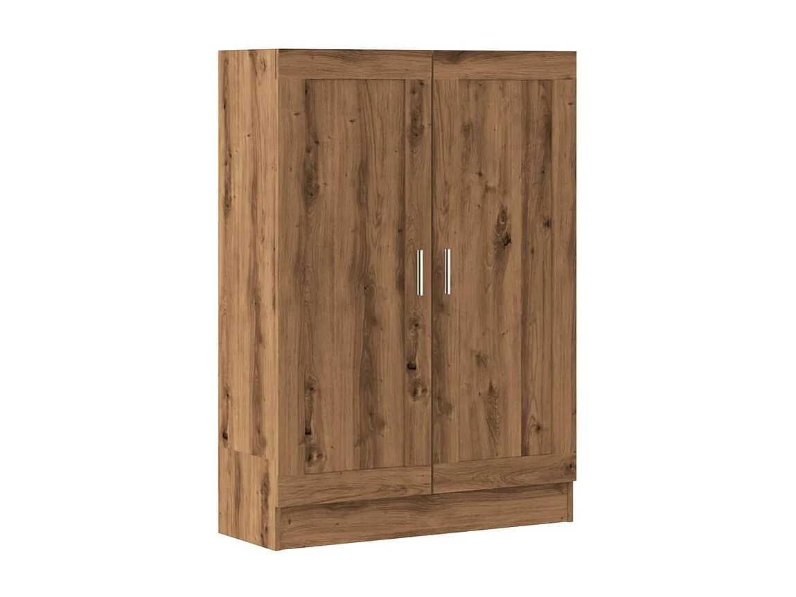 Bibliothèque chêne artisanal 82,5x30,5x115 bois d'ingénierie