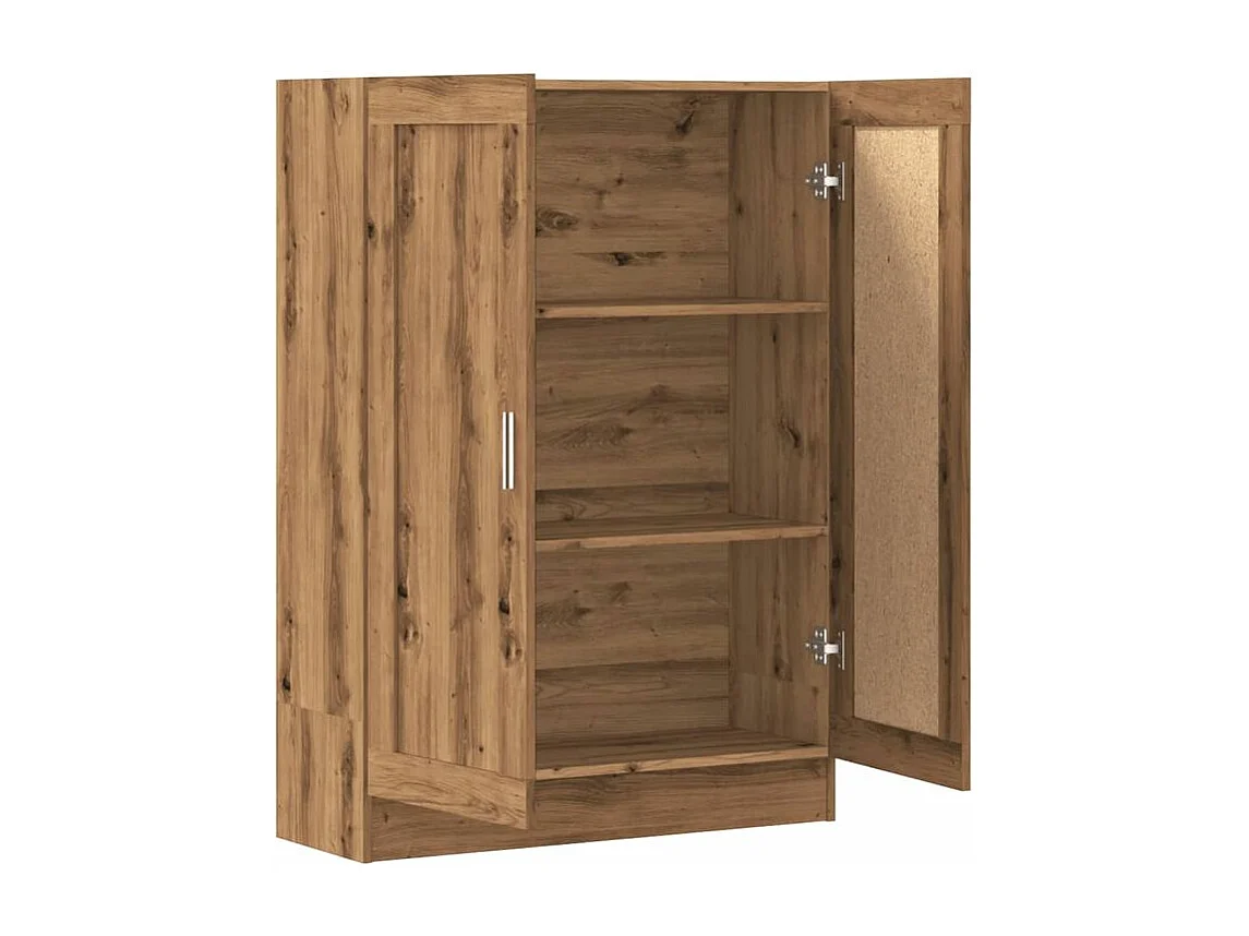 Bibliothèque chêne artisanal 82,5x30,5x115 bois d'ingénierie