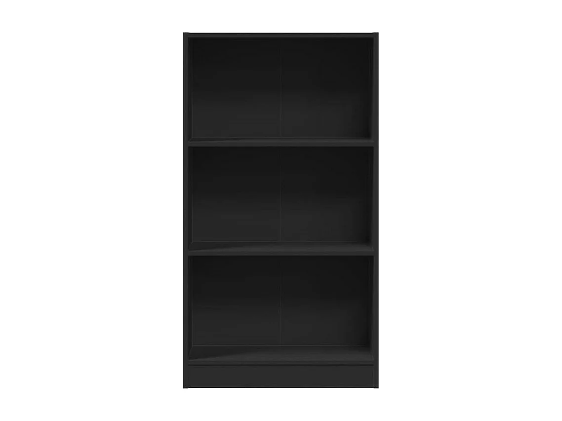 Bibliothèque noir 60x24x109 bois d'ingénierie