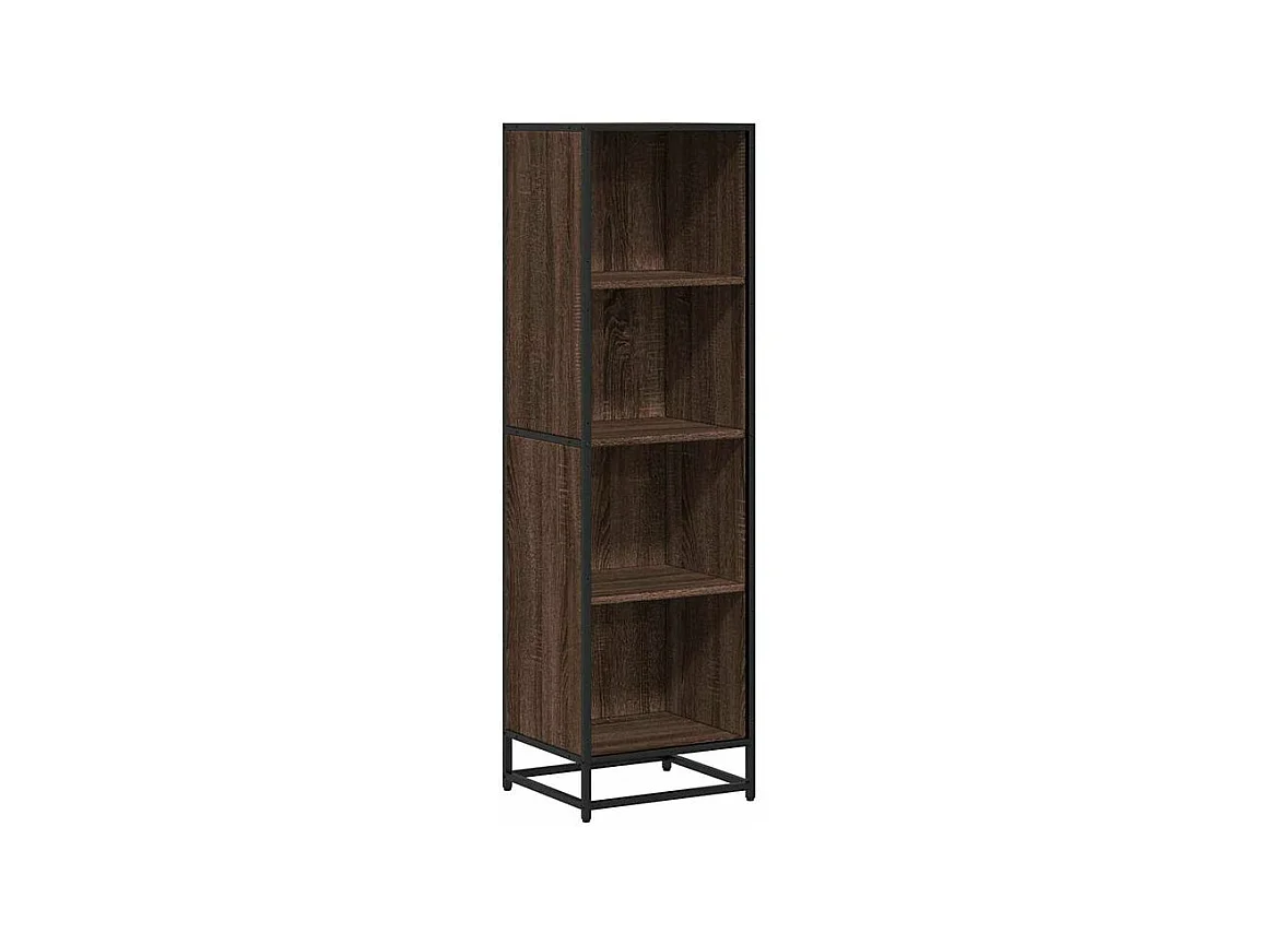 Bibliothèque chêne marron 40x35x139 bois d'ingénierie