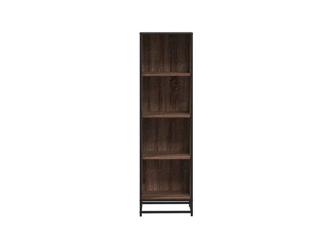 Bibliothèque chêne marron 40x35x139 bois d'ingénierie