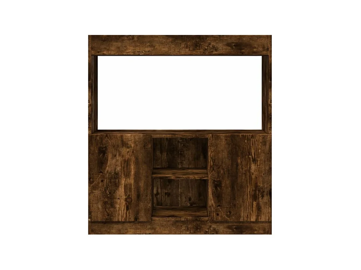 Buffet haut chêne fumé 92x33x100 bois d'ingénierie