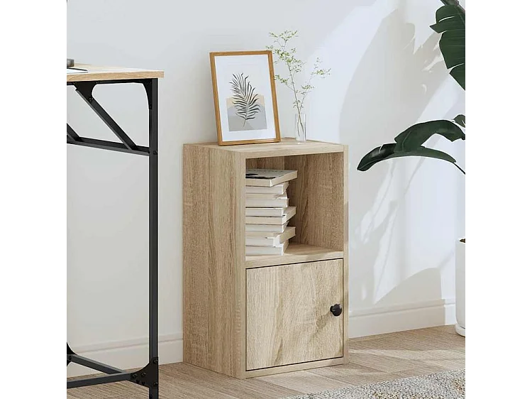 Bibliothèque chêne sonoma 31x24x52 bois d'ingénierie