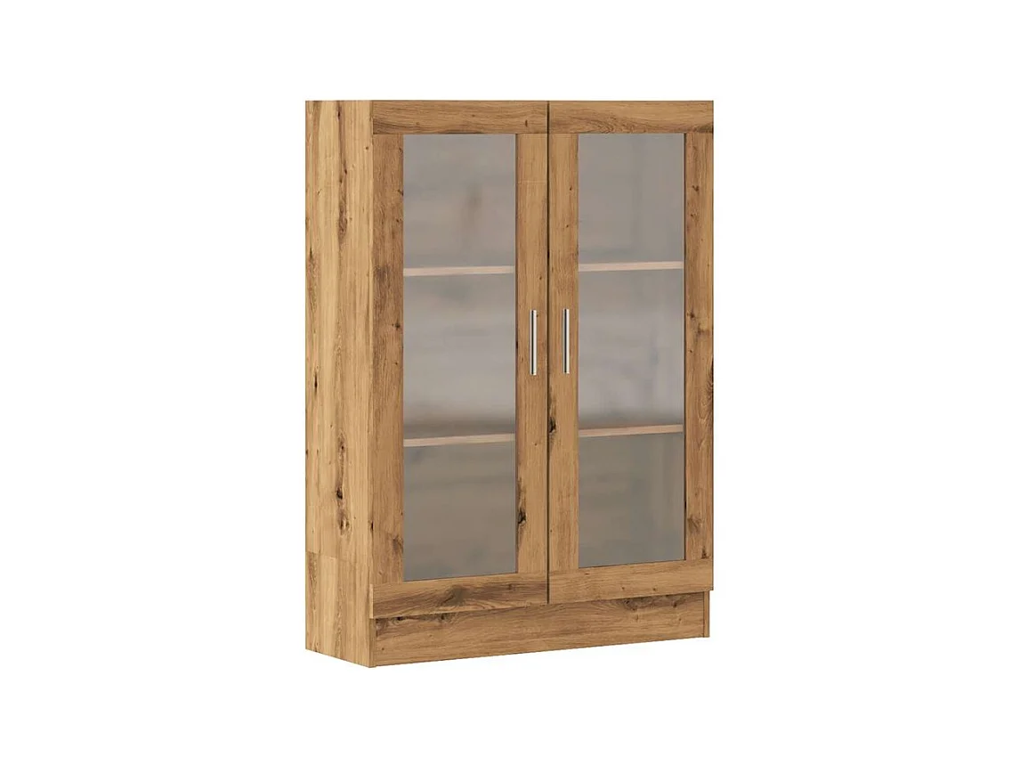 Bibliothèque chêne artisanal 82,5x30,5x115 bois d'ingénierie