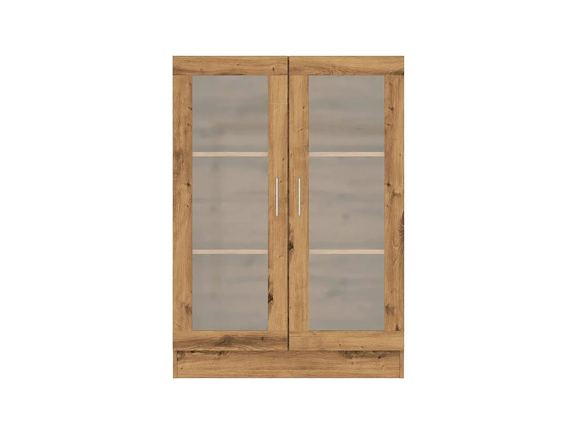 Bibliothèque chêne artisanal 82,5x30,5x115 bois d'ingénierie