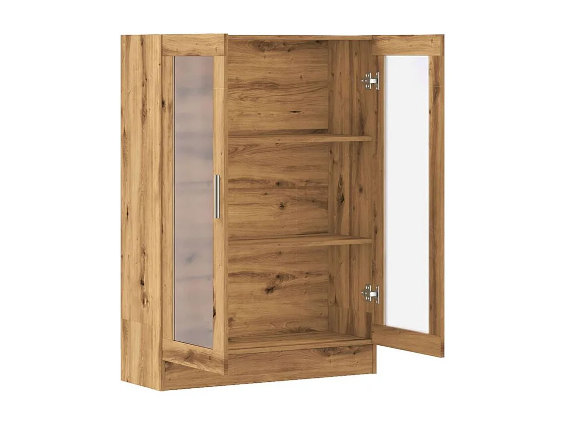 Bibliothèque chêne artisanal 82,5x30,5x115 bois d'ingénierie