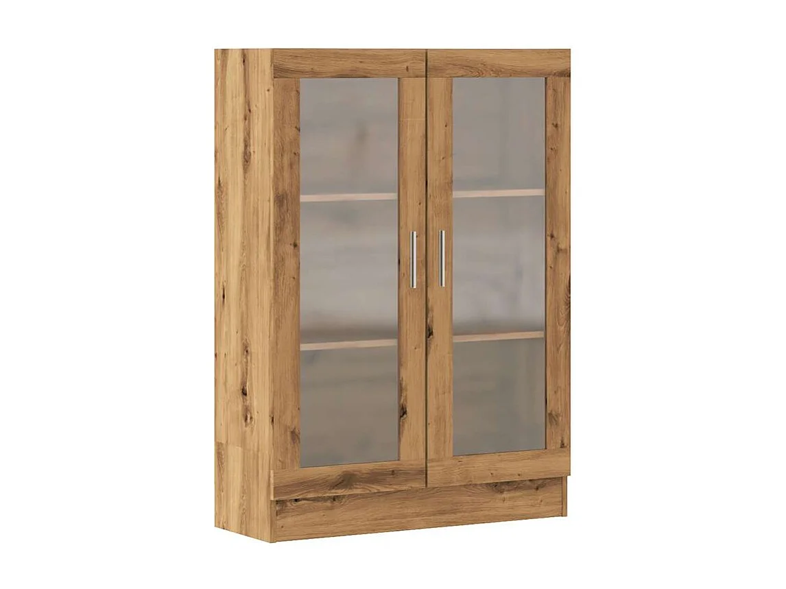 Bibliothèque chêne artisanal 82,5x30,5x115 bois d'ingénierie