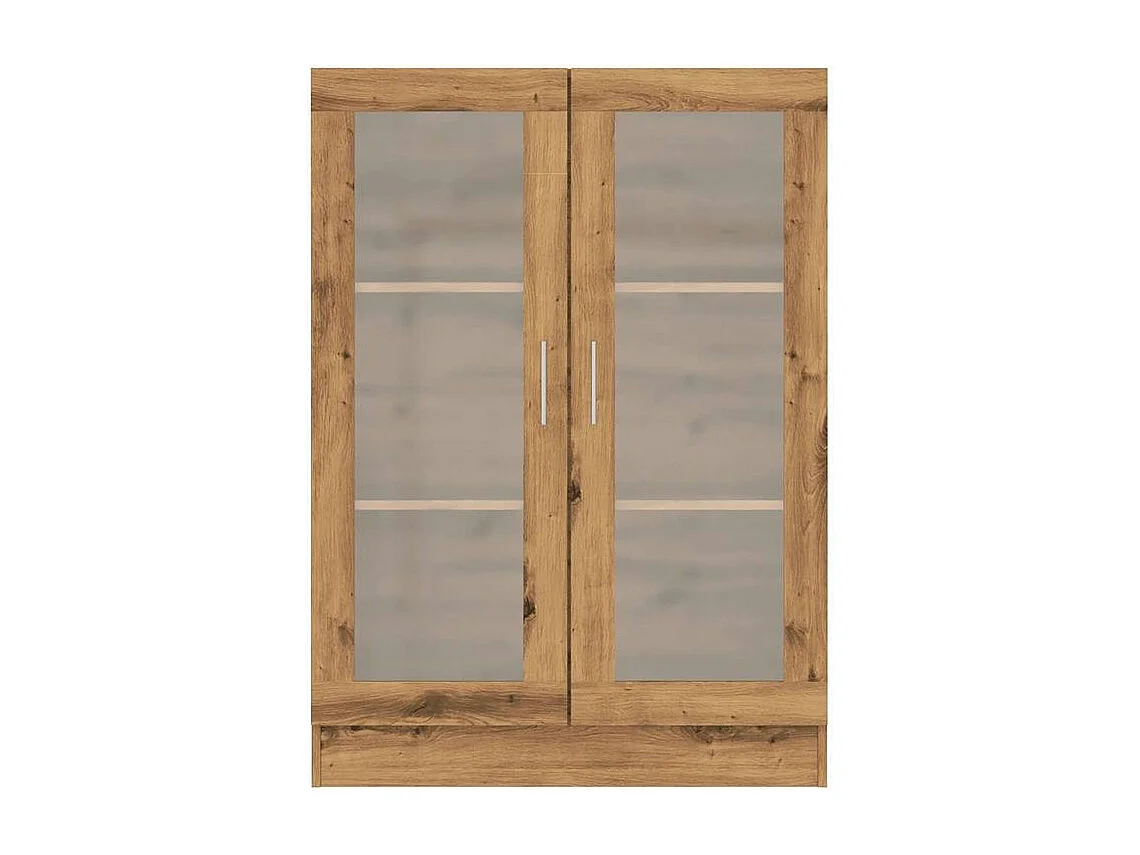 Bibliothèque chêne artisanal 82,5x30,5x115 bois d'ingénierie