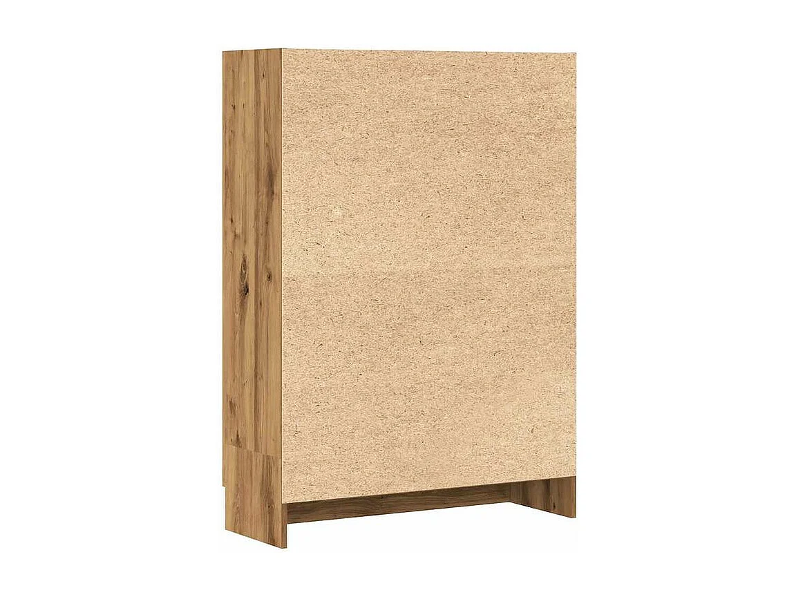 Bibliothèque chêne artisanal 82,5x30,5x115 bois d'ingénierie