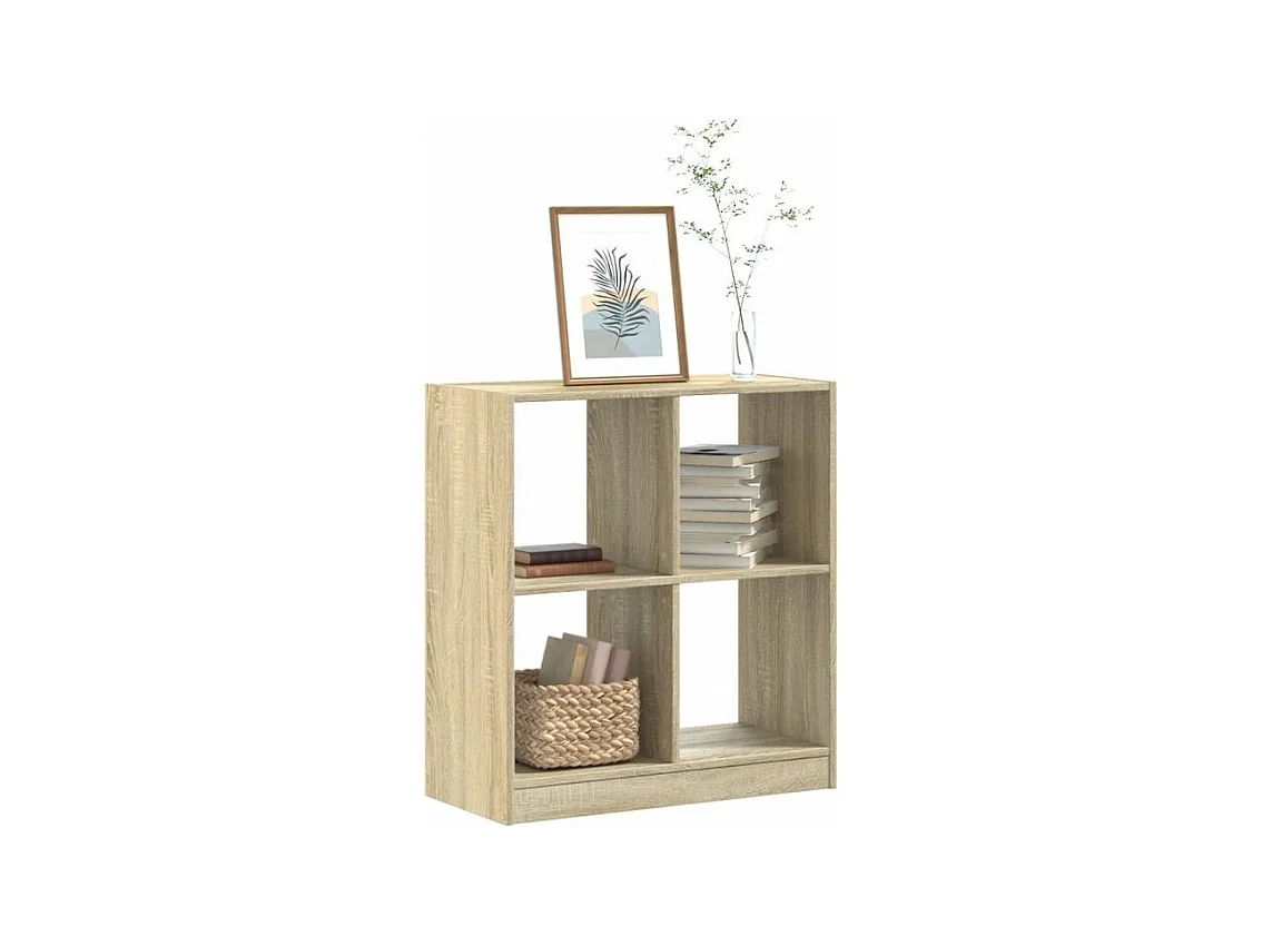 Bibliothèque chêne sonoma 68,5x32x75 bois d'ingénierie