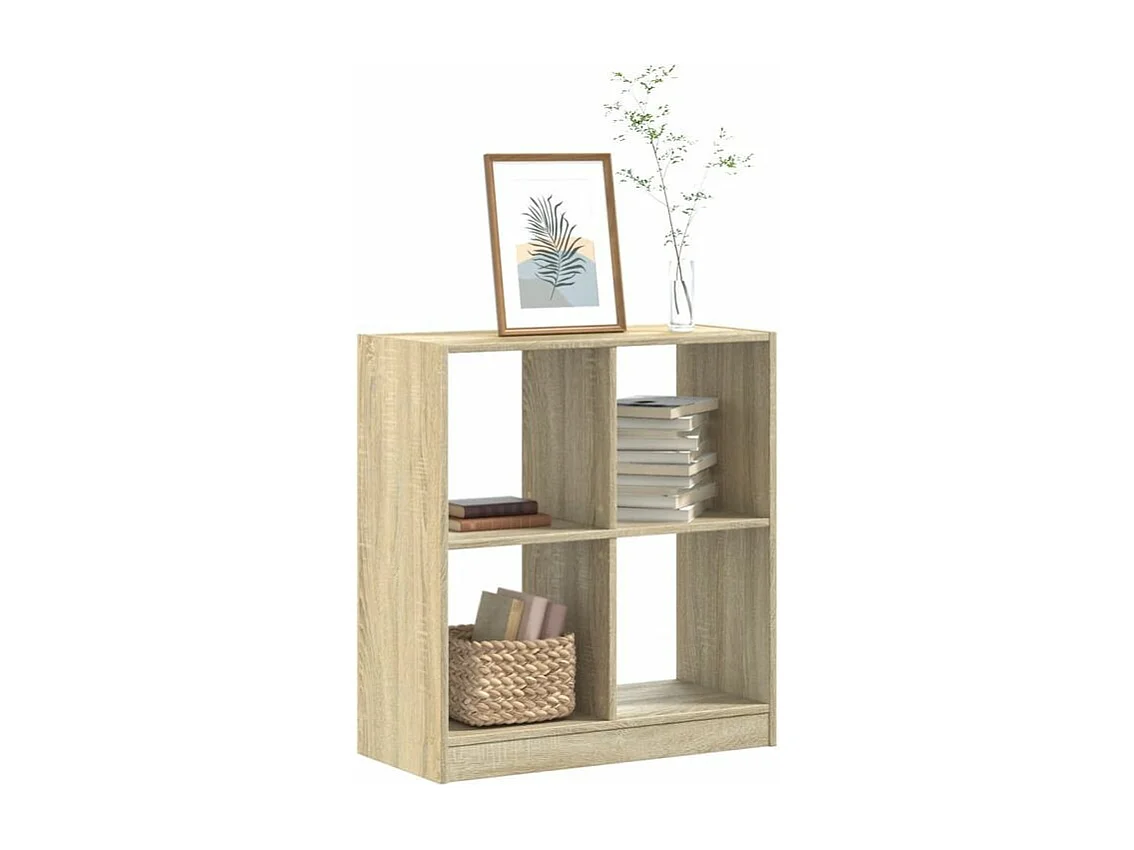 Bibliothèque chêne sonoma 68,5x32x75 bois d'ingénierie