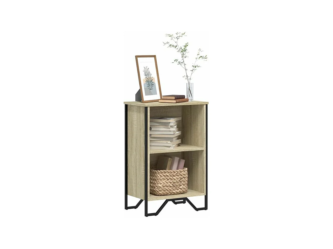 Bibliothèque chêne sonoma 50x31x74,5 bois d'ingénierie