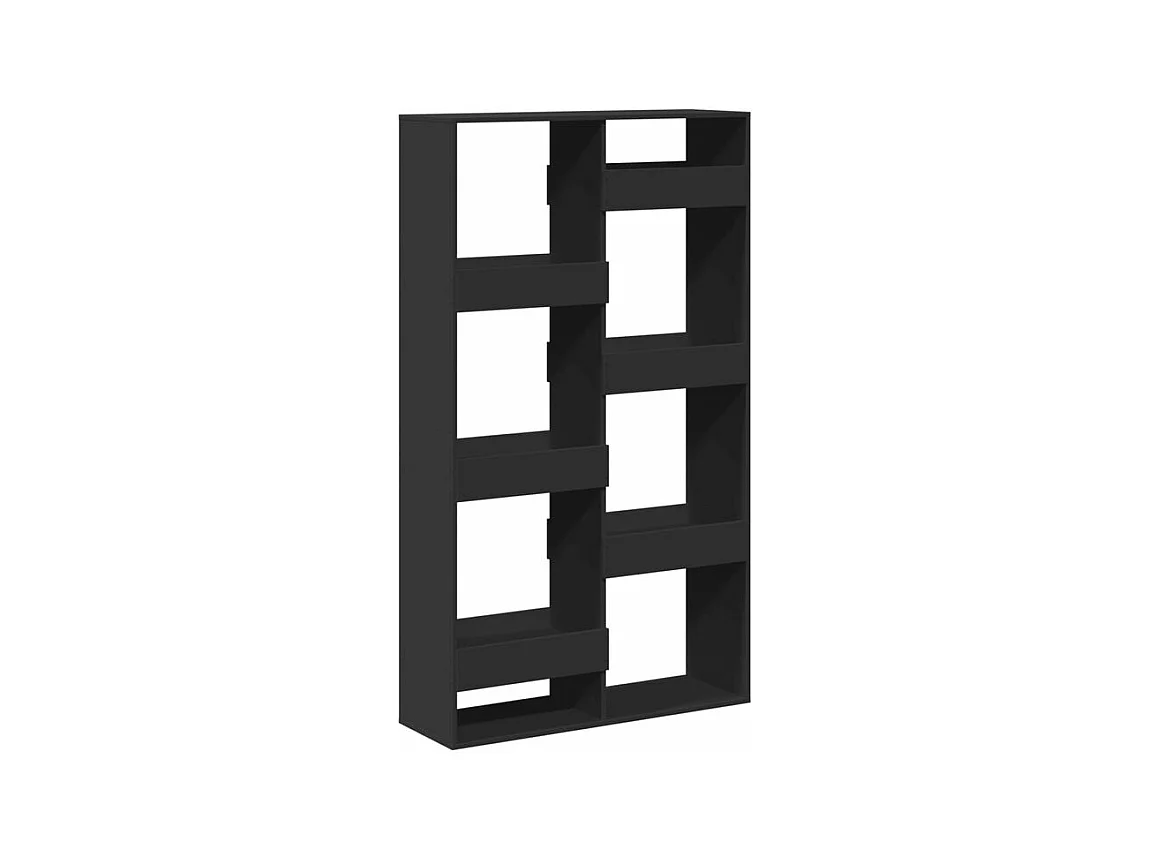 Bibliothèque noir 100x33x175 bois d'ingénierie