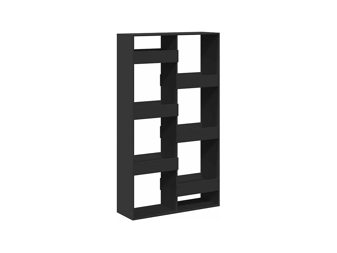 Bibliothèque noir 100x33x175 bois d'ingénierie