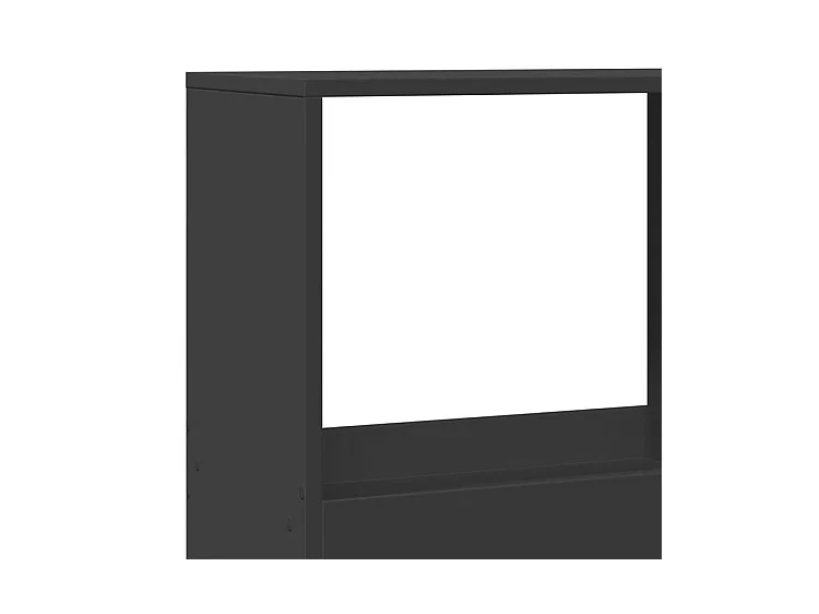 Bibliothèque noir 100x33x175 bois d'ingénierie