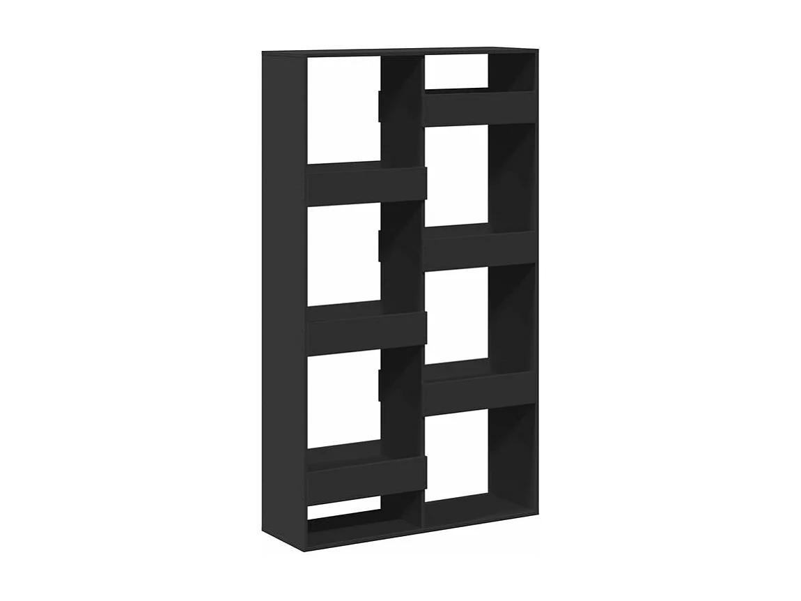 Bibliothèque noir 100x33x175 bois d'ingénierie