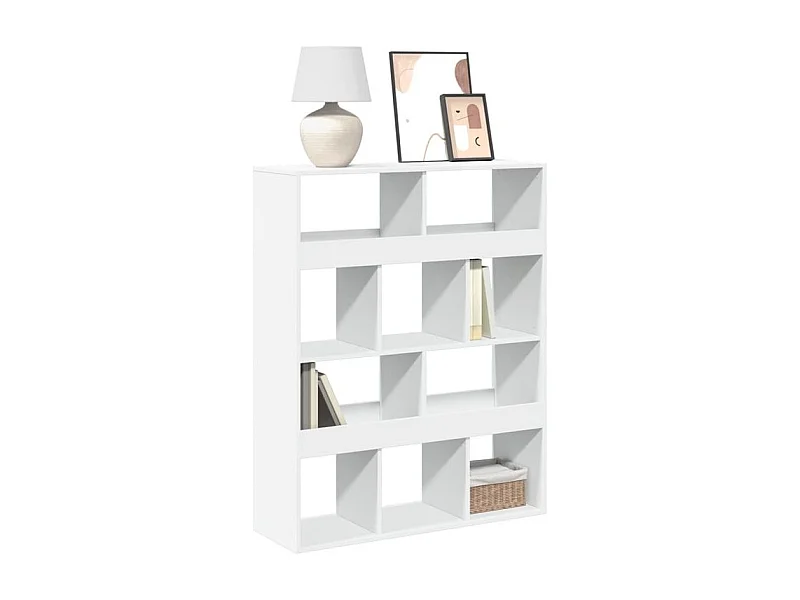 Bibliothèque blanc 100x33x125,5 bois d'ingénierie