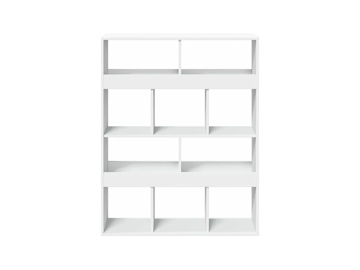 Bibliothèque blanc 100x33x125,5 bois d'ingénierie