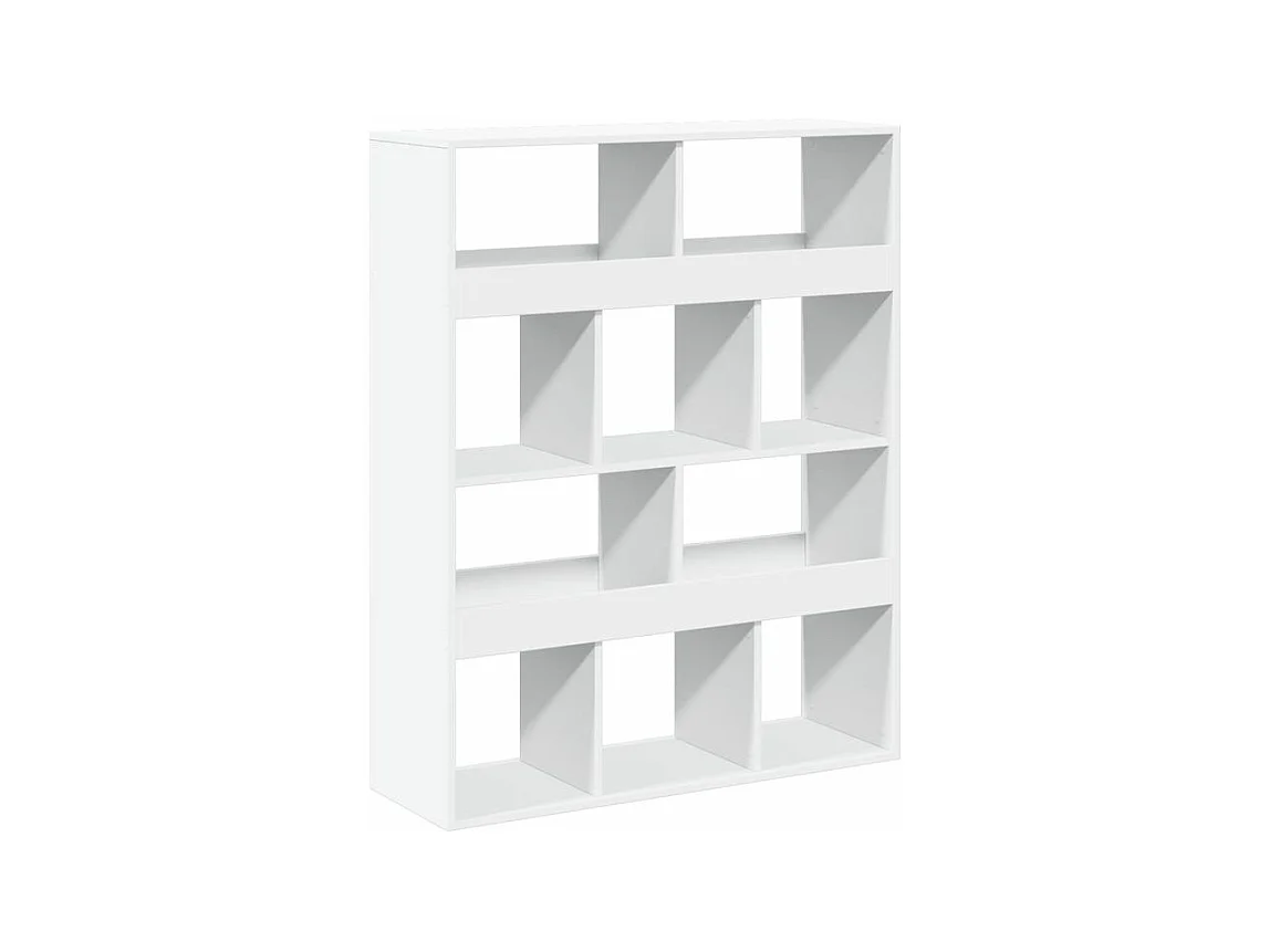 Bibliothèque blanc 100x33x125,5 bois d'ingénierie