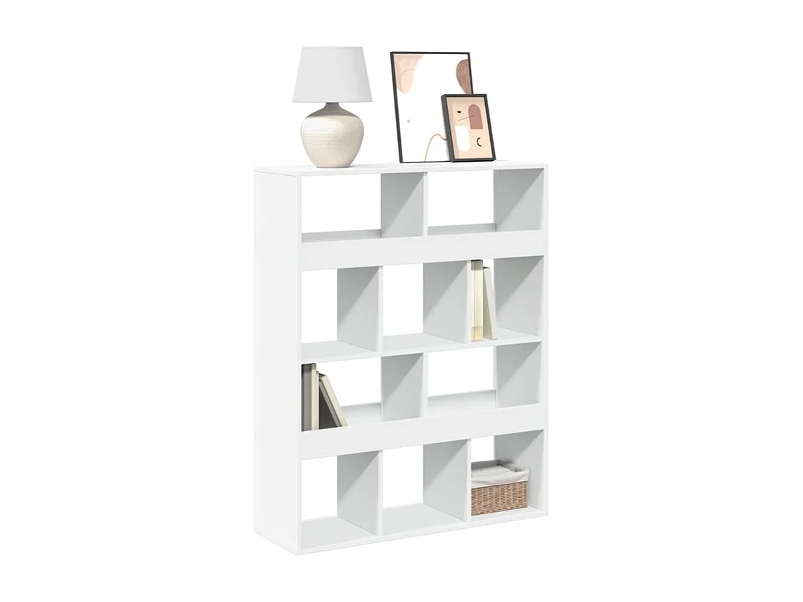 Bibliothèque blanc 100x33x125,5 bois d'ingénierie