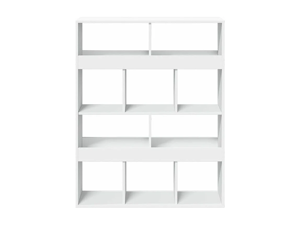 Bibliothèque blanc 100x33x125,5 bois d'ingénierie