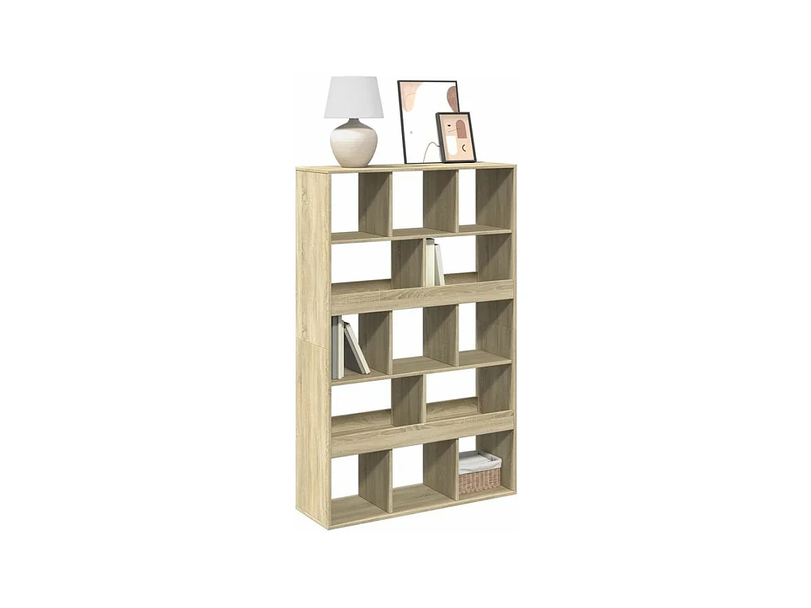Bibliothèque chêne sonoma 100x33x156,5 bois d'ingénierie
