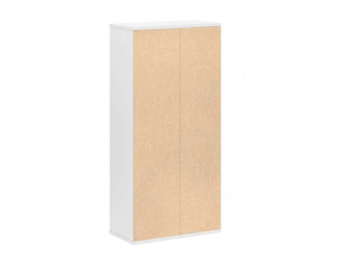 Bibliothèque blanc 50x25x105 bois d'ingénierie