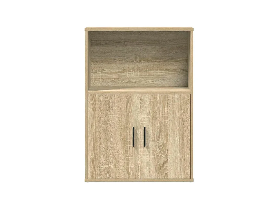 Bibliothèque chêne sonoma 60x24x85 bois d'ingénierie