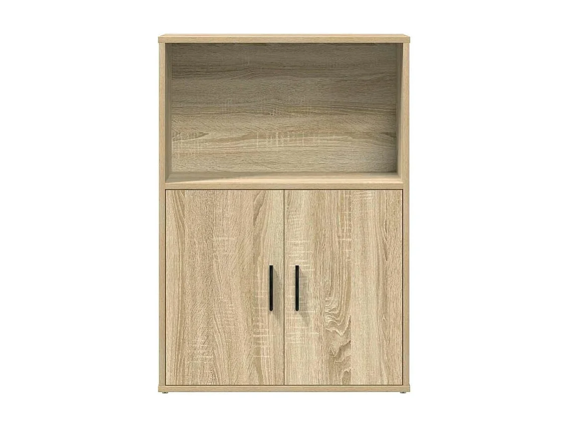 Bibliothèque chêne sonoma 60x24x85 bois d'ingénierie