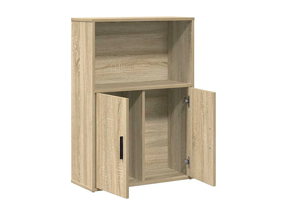 Bibliothèque chêne sonoma 60x24x85 bois d'ingénierie