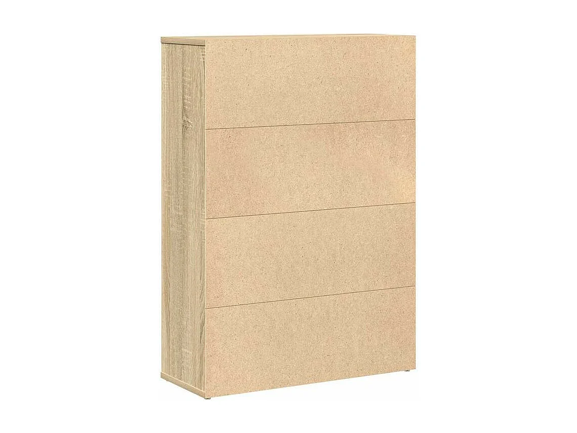 Bibliothèque chêne sonoma 60x24x85 bois d'ingénierie