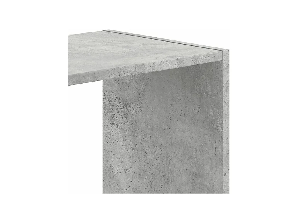 Bibliothèque gris béton 68,5x32x75 bois d'ingénierie