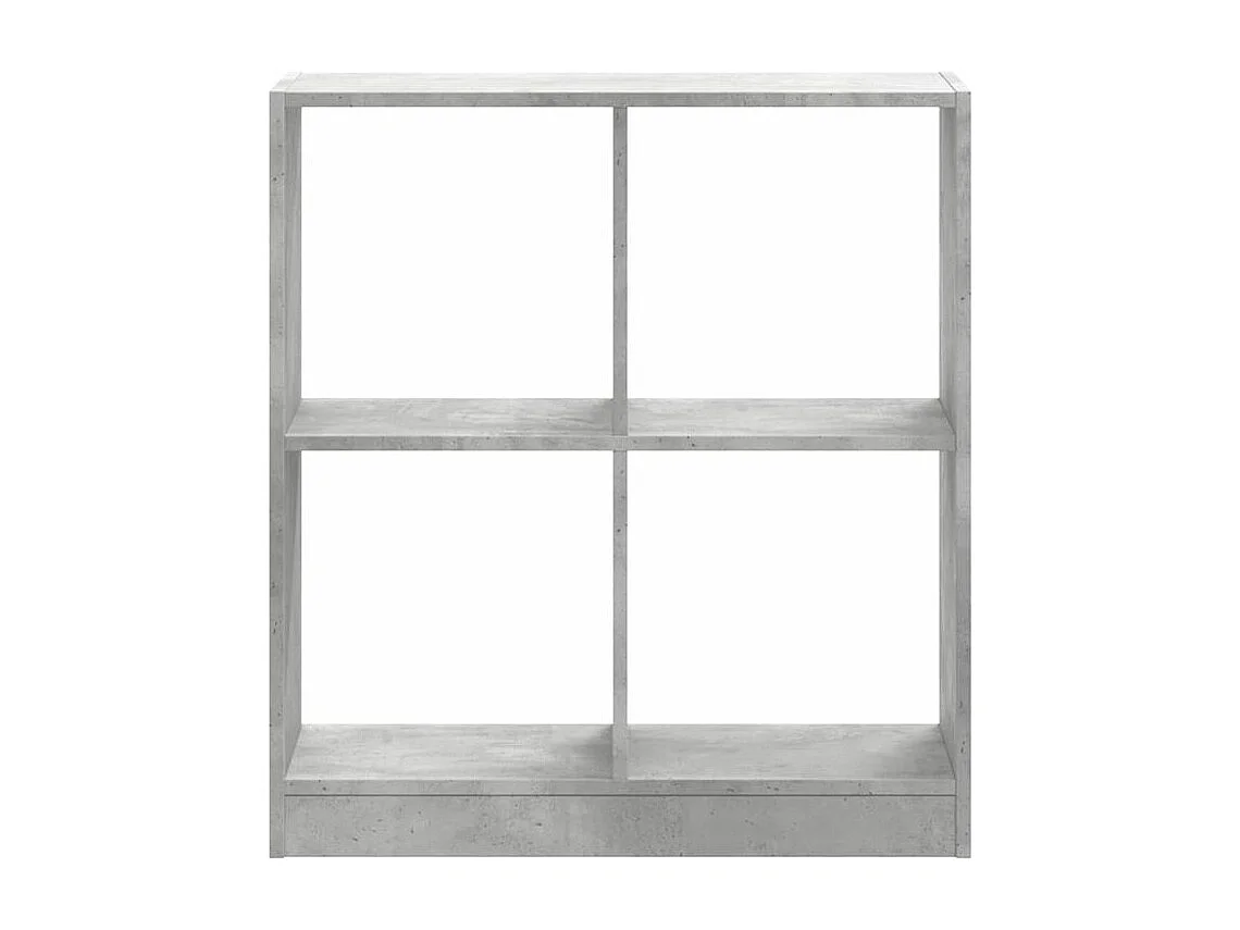 Bibliothèque gris béton 68,5x32x75 bois d'ingénierie