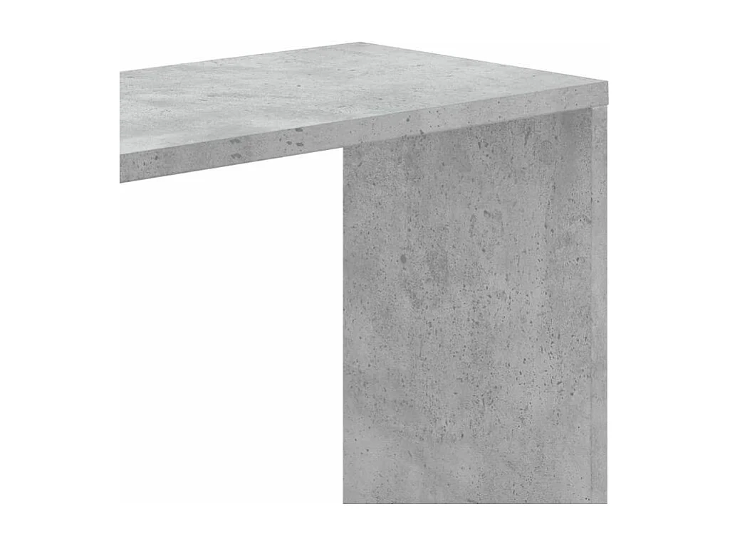 Bibliothèque 5 niveaux gris béton bois d'ingénierie