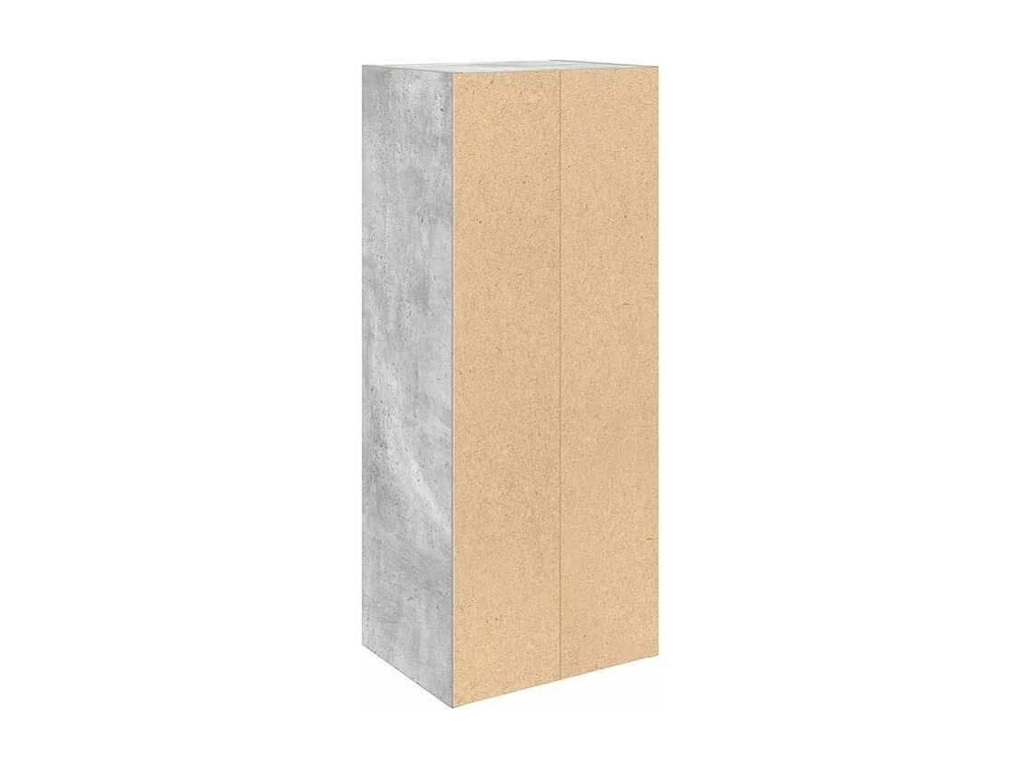Bibliothèque gris béton 31x24x77 bois d'ingénierie