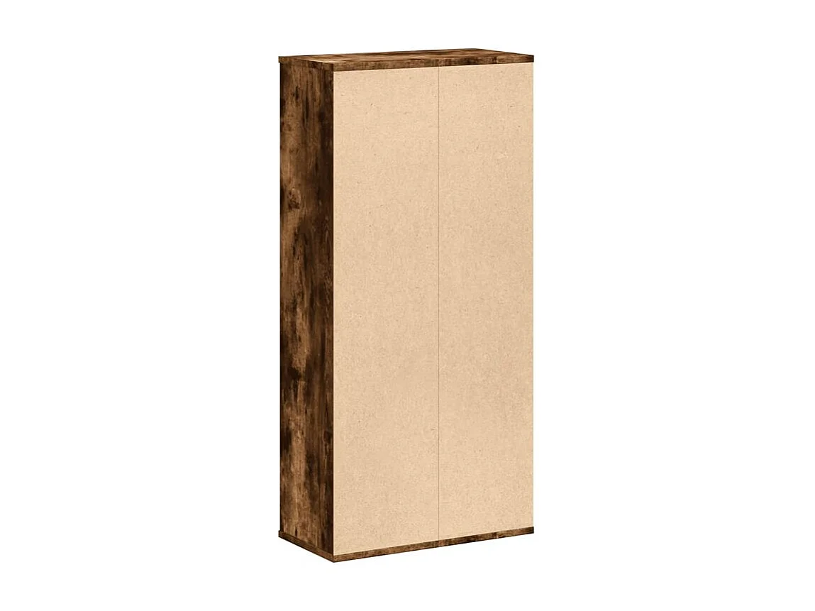 Bibliothèque chêne fumé 50x25x105 bois d'ingénierie