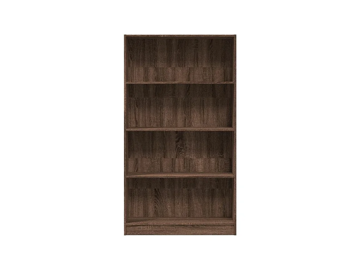 Bibliothèque chêne marron 80x24x143 bois d'ingénierie